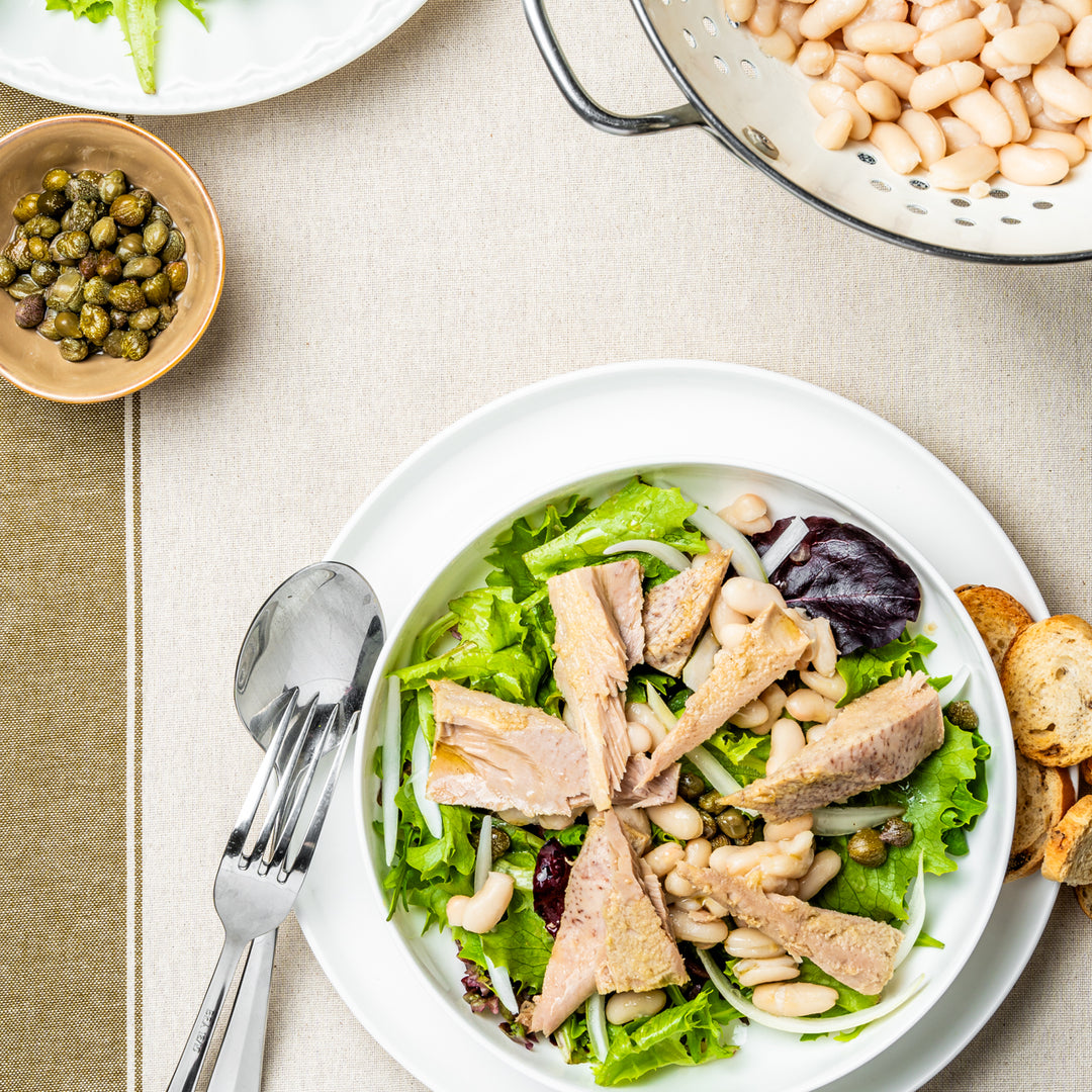 Fresh White Tuna and Legume Salad