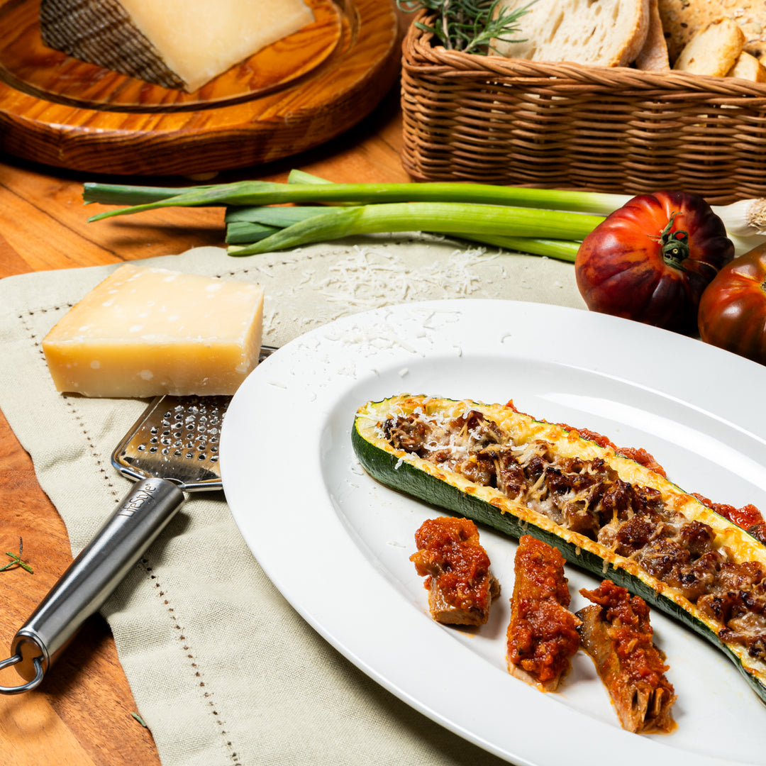 Stuffed Zucchinis with Tuna