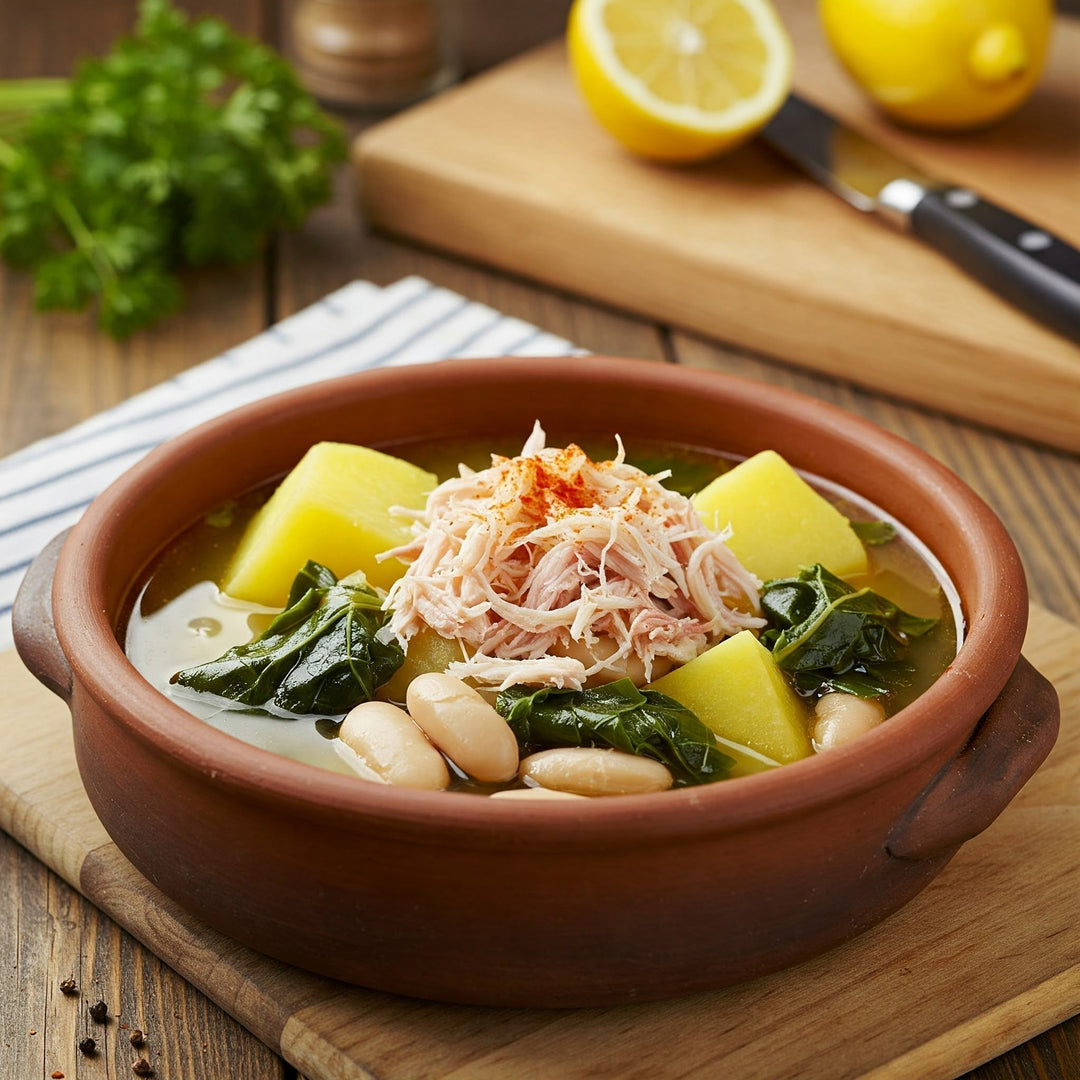 Galician Broth with Los Peperetes Spider Crab