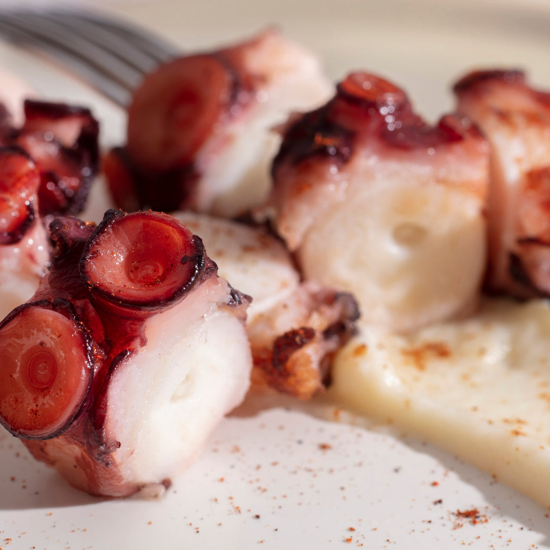 Octopus Parmentier with Vinaigrette