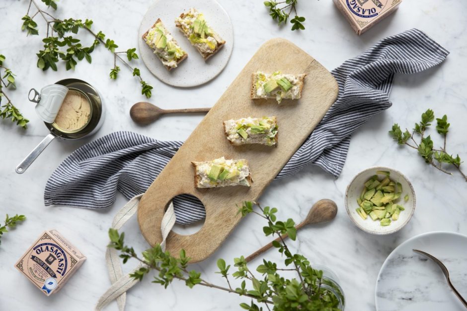 Tasty and Healthy White Tuna Toast