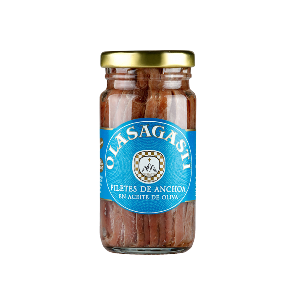 Jar of Anchovies - in Olive Oil, from Olasagasti.