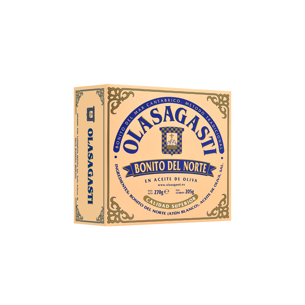 Bonito del Norte packaging - Steak in Olive Oil, from Olasagasti.