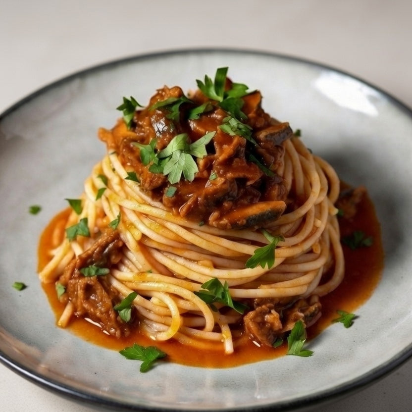 Mackerel Fillets Ragu Pasta