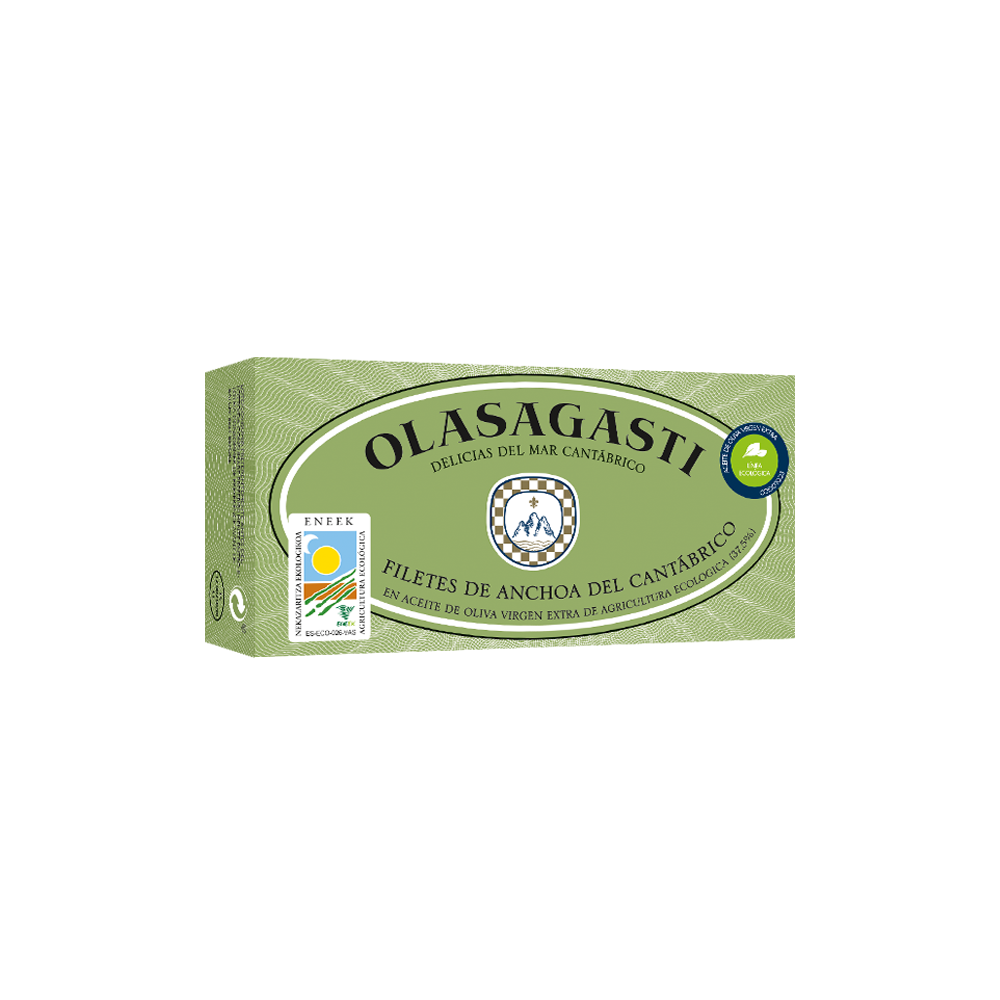 Packaging of Anchovies - in Organic Olive Oil, from Olasagasti.