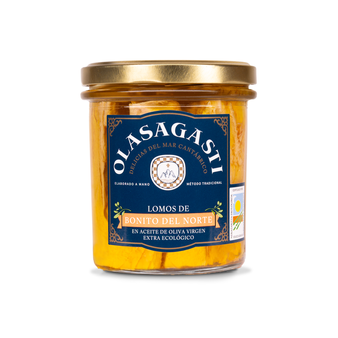 Olasagasti Bonito del Norte (White Tuna) Fillets in Organic Olive Oil 315gr Jar